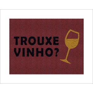 Tapete Capacho Trouxe Vinho