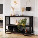 Ver mais imagens de Rack 180 Cm Gaveta Aparador 130 Cm Industrial 17x21 Preto Mell Pp