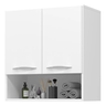 Nicho 2 portas branco moderno p/ quarto decorativo multiuso AJL Armário Multiuso - 1