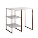 Ver imagem 2 de Aparador Adega Industrial Bar Barzinho Bourbon Aço Cobre e Branco 80 Cm