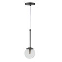 Ver imagem 1 de Pendente Globo Esfera de Vidro 12cm - Preto - Vidro Cristal