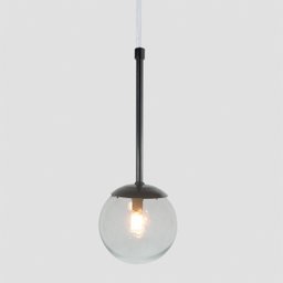 Pendente Globo Esfera de Vidro 12cm - Preto - Vidro Cristal - 4