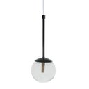 Ver imagem 3 de Pendente Globo Esfera de Vidro 12cm - Preto - Vidro Cristal