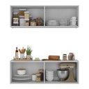 Ver imagem 4 de Kit Armário de Cozinha e Balcão 4 Portas Multimóveis Mp2161 Branco