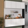 Kit Armário de Cozinha e Balcão 4 Portas Multimóveis Mp2161 Branco - 1