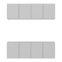 Ver imagem 5 de Kit Armário de Cozinha e Balcão 4 Portas Multimóveis Mp2161 Branco