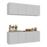 Kit Armário de Cozinha e Balcão 4 Portas Multimóveis Mp2161 Branco - 2