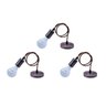03 Kit Lustre Pendente Vintage Bronze Velho Retrô Edison + 03 Lampada Led Bulbo E27 9w - 1
