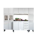 Ver imagem 1 de Cozinha Completa Evidence 4 Peças (1 Armário + 1 Balcão + 2 Paneleiros) C4P53 Branco - Bertolini