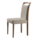Ver imagem 5 de Conjunto Sala de Jantar Mesa 6 Cadeiras Safira Marrom/Imbuia/Off White