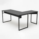 Ver imagem 6 de Mesa Escrivaninha em L Grossa 150x130 C/ Gaveta e Chave Cinza