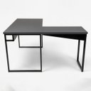 Ver imagem 7 de Mesa Escrivaninha em L Grossa 150x130 C/ Gaveta e Chave Cinza