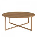 Ver imagem 2 de Mesa de Centro L70 X A27cm 27856 Steel Quadra Artesano Hanover/dourado