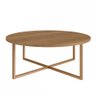 Mesa de Centro L70 X A27cm 27856 Steel Quadra Artesano Hanover/dourado - 2