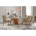 Ver imagem 1 de Conjunto Sala de Jantar Mesa Madeira Maciça Medelim e 6 Cadeiras Havana