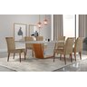 Conjunto Sala de Jantar Mesa Madeira Maciça Medelim e 6 Cadeiras Havana  - 1