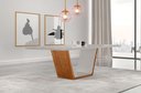 Ver mais imagens de Conjunto Sala de Jantar Mesa Madeira Maciça Medelim e 6 Cadeiras Havana Marrom/Imbuia/Off White/Turi