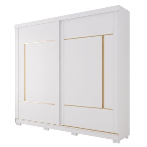 Guarda Roupas Casal 2 Portas de Correr 4 Gavetas 100% MDF Livia