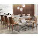 Ver imagem 1 de Conjunto Sala de Jantar Mesa Madeira Maciça Sarah e 8 Cadeiras Roma Mobilare