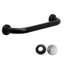 Ver mais imagens de Barra de Apoio Kit 2 Unidades Alça Preta 60cm Inox Cadeirante Idoso Deficiente Banheiro Parede