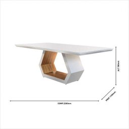 Conjunto Sala de Jantar Mesa Madeira Maciça Sarah e 8 Cadeiras Roma Mobilare - 6