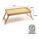 Ver imagem 3 de Bandeja Café da Manhã de Cama Bambu Palha com Pés Dobrável