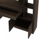 Ver imagem 6 de Escrivaninha Mesa Escritório com Estante Me4143 1 Gaveta 2 Portas 122,5cm Rústico