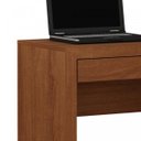 Ver imagem 6 de Escrivaninha Mesa Escritório com Estante ME4143 1 Gaveta 2 Portas 122,5cm Amêndoa Marrom