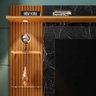 Painel Bancada Suspensa Para TV Até 60 Polegadas Trend Preto Fosco/Cinamomo/Nero - Bechara - 3