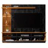 Painel Bancada Suspensa Para TV Até 60 Polegadas Trend Preto Fosco/Cinamomo/Nero - Bechara - 4