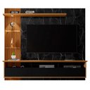 Ver imagem 1 de Painel Bancada Suspensa Para TV Até 60 Polegadas Trend Preto Fosco/Cinamomo/Nero - Bechara