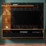 Painel Bancada Suspensa Para TV Até 60 Polegadas Trend Preto Fosco/Cinamomo/Nero - Bechara - 2