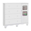 Ver imagem 1 de Cômoda Infantil Peroba New Uli 1 Porta 4 Gavetas