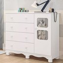 Ver imagem 2 de Cômoda Infantil Peroba New Uli 1 Porta 4 Gavetas