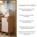Ver imagem 2 de Armário Balcão Poseidon Multiuso com 1 Porta para Bebedouro Cafeteira - Naturale/Off-White