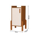 Ver imagem 4 de Armário Balcão Poseidon Multiuso com 1 Porta para Bebedouro Cafeteira - Naturale/Off-White
