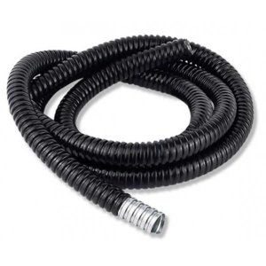 Sealtubo Metálico Flexivel Emborrachado 1/2 Preto 5 Metro