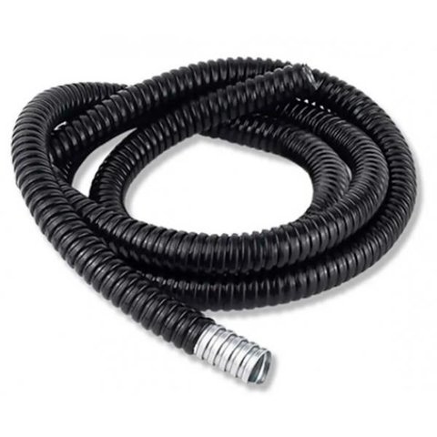 Sealtubo Metálico Flexivel Emborrachado 1/2 Preto 5 Metro