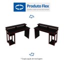 Ver imagem 7 de Mesa Gamer Escrivaninha com Porta Cpu 136cm Preto e Vermelho