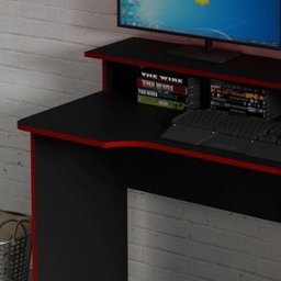 Mesa Gamer Escrivaninha com Porta CPU  - 7