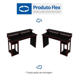 Mesa Gamer Escrivaninha com Porta CPU  - 4