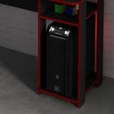 Ver mais imagens de Mesa Gamer Escrivaninha com Porta Cpu 136cm Preto e Vermelho