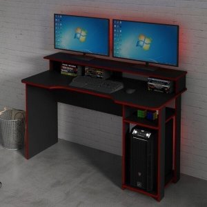 Mesa Gamer Escrivaninha com Porta CPU 
