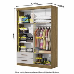 Guarda-roupa Casal Modulado Hercules 9 Portas 4 Gavetas - 6