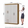 Guarda-roupa Casal Modulado Hercules 9 Portas 4 Gavetas - 4