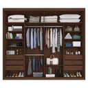 Ver imagem 2 de Guarda Roupa Casal Imperador Plus Jacarandá Off White – Zanzini