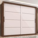 Ver imagem 4 de Guarda Roupa Casal Imperador Plus Jacarandá Off White – Zanzini