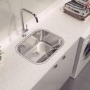 Ver imagem 4 de Tanque de Encaixe para Embutir Hera 34l em Aço Inox Polido 50x40 - Tramontina 94400407