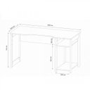 Ver imagem 4 de Mesa Gamer Escrivaninha com Porta CPU 136cm Preto E Azul