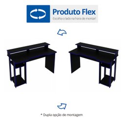 Mesa Gamer Escrivaninha com Porta CPU  - 7